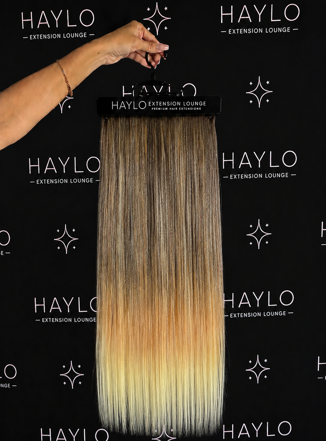 Caramel Ombre 24 inch 7 Piece Clip in Set