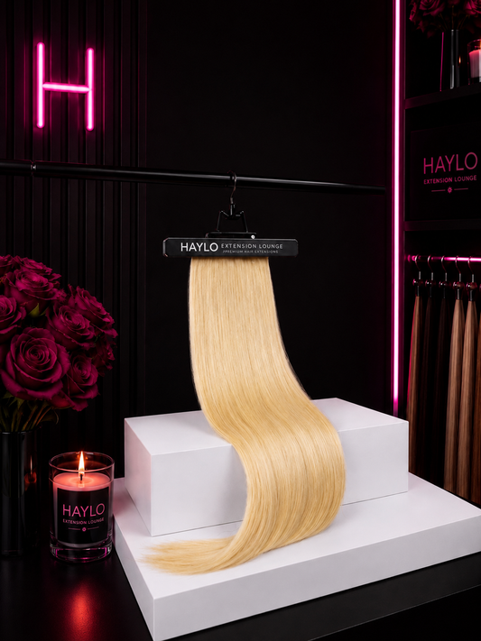 Champagne Blonde 24 inch 7 Piece Clip in Set