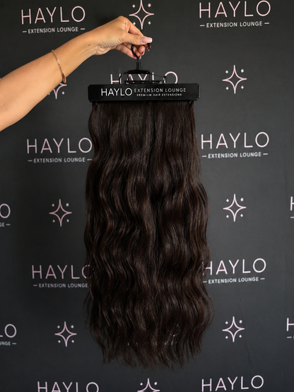 Deep Brown (Wavy) 24 inch 7 Piece Clip in Set