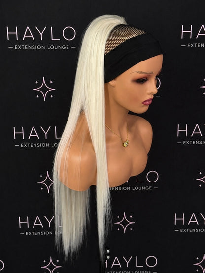 Icey Blonde 28-inch Drawstring Ponytail (straight)