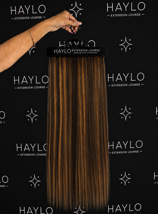 Cinnamon Mocha 24 inch 7 Piece Clip in Set